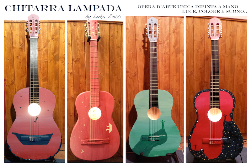 Lampe Gitarre - Werke Luka Zotti